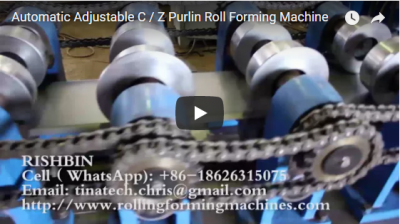 Rotolo automatico del Purlin di C / Z regolabile che forma macchina